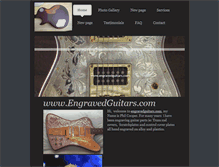 Tablet Screenshot of engravedguitars.com